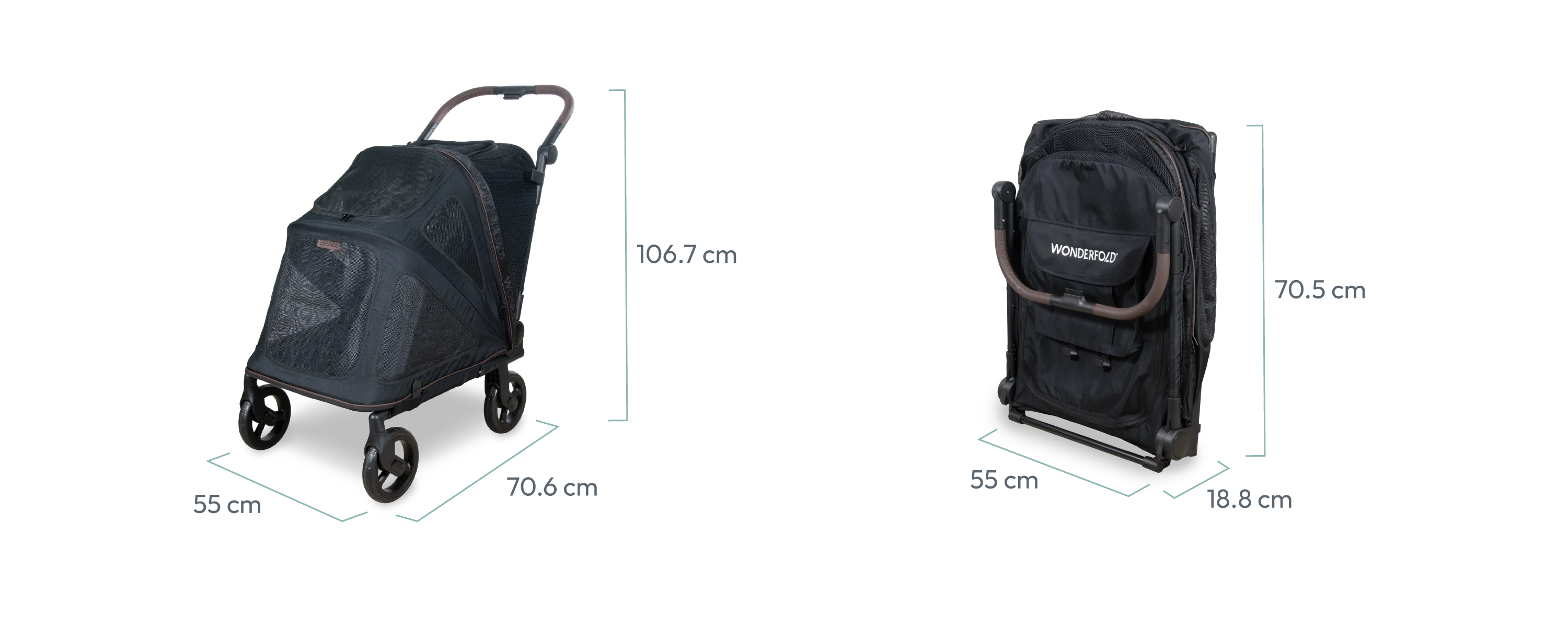 Hudson Pet Stroller - with FlatFold™ Technology - Image 10
